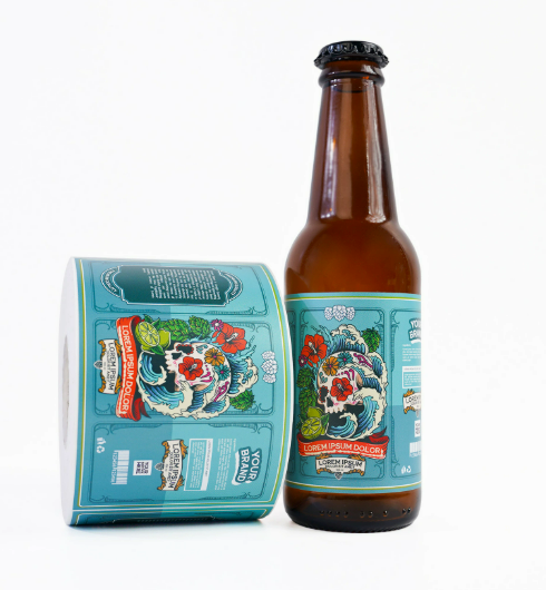 食品饮料不干胶标签