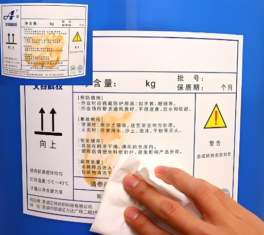 化工制造行业为什么离不开不干胶标签?