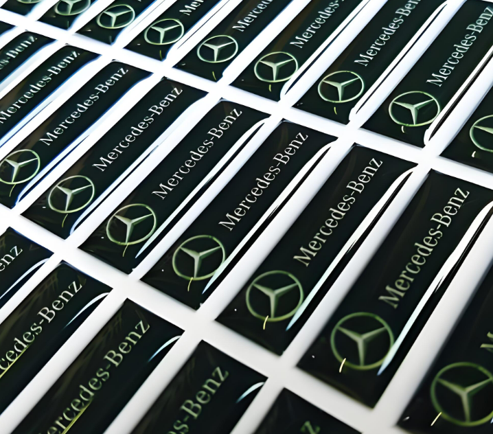 汽车零部件不干胶标签