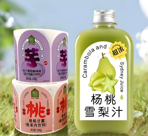 饮料包装为什么偏爱专用不干胶标签