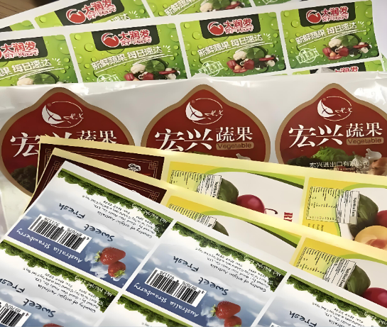 生鲜冷链不干胶标签